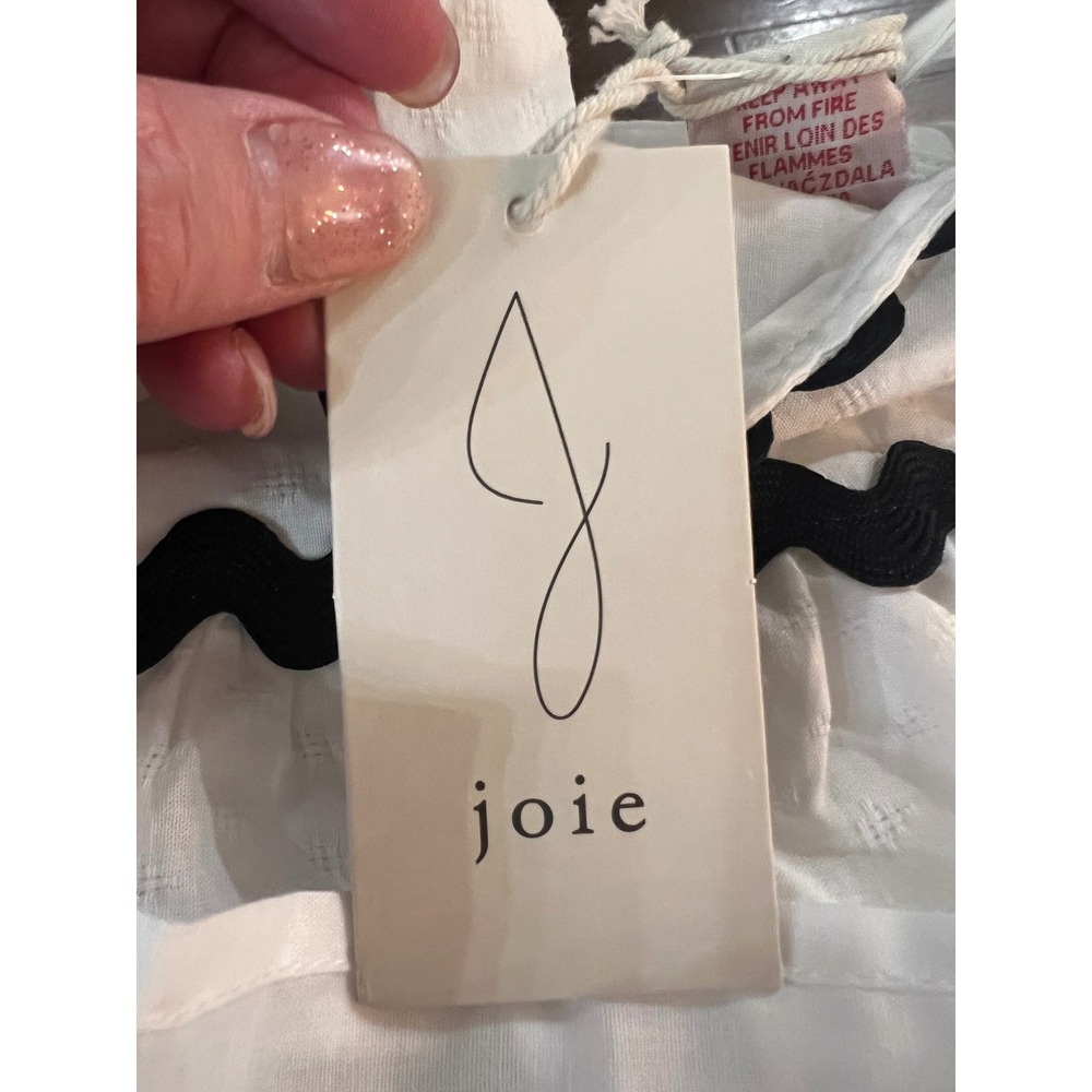 Joie Kids White Tiered Ric Rac Trim Dress 24M Sleeveless Summer Party Dress - Picture 5 of 5